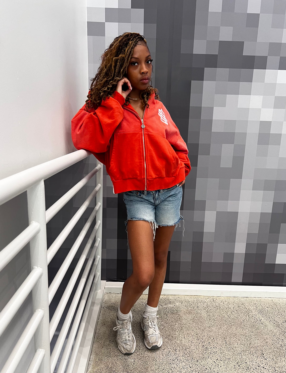 Coral Sun Kissed Zip-Up