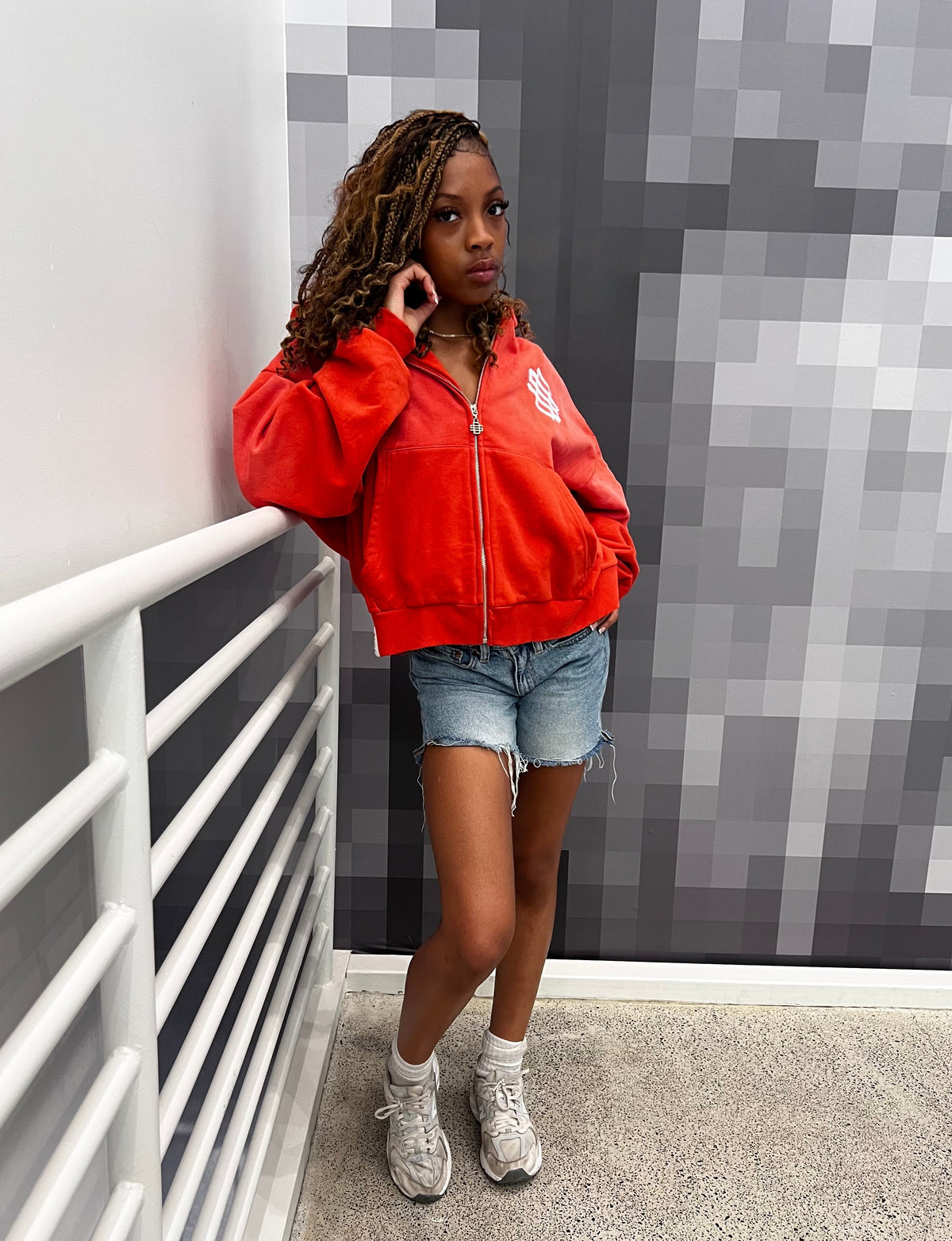 Coral Sun Kissed Zip-Up