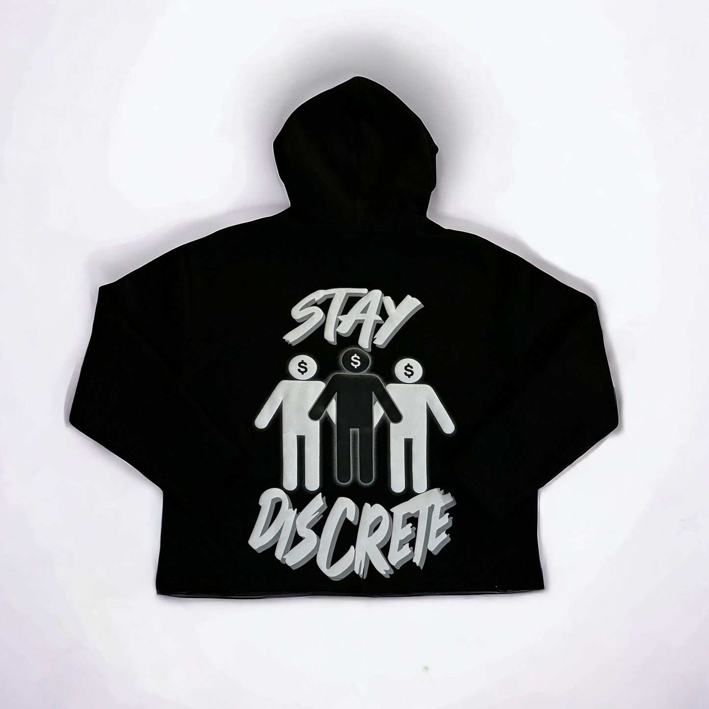 Black Discrete Hoodie