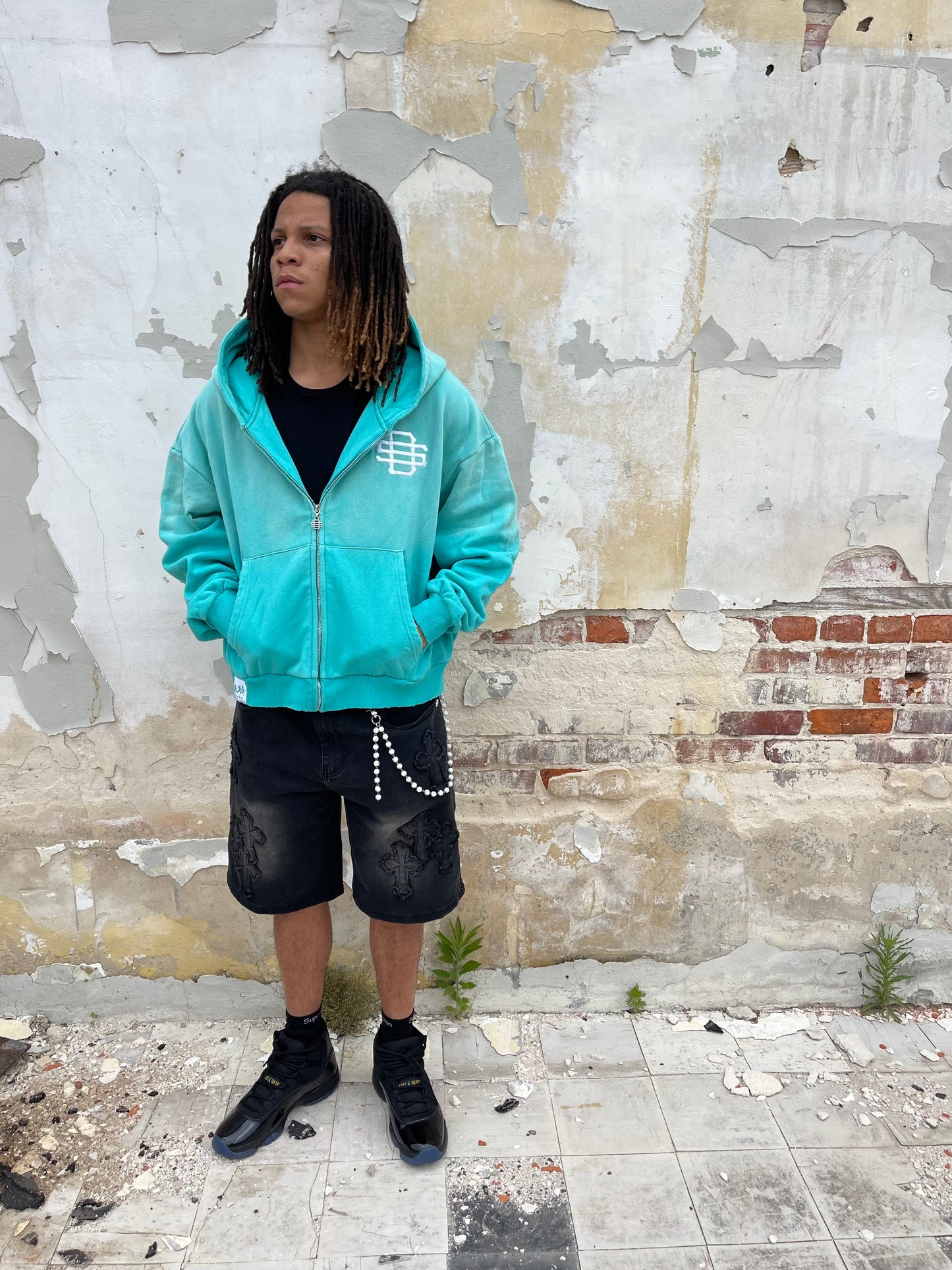 Aqua Sun Kissed Zip-Up