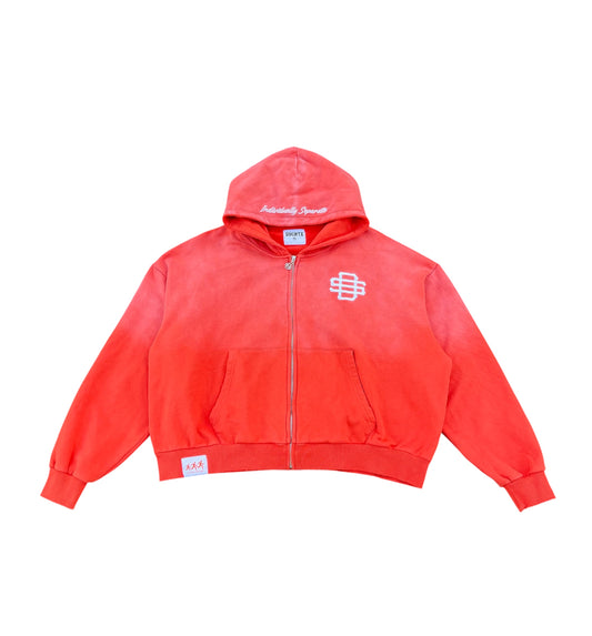 Coral Sun Kissed Zip-Up
